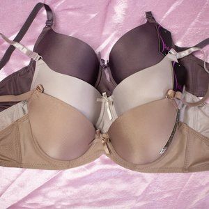 36C BEIGE GRAY NEUTRAL BRA BUNDLE